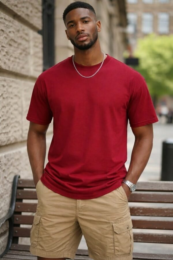 Premium 180 GSM Cotton Unisex Roundneck T-Shirt / Soft Biowashed Fabric