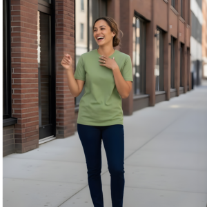 Premium 180 GSM Cotton Unisex Roundneck T-Shirt / Soft Biowashed Fabric